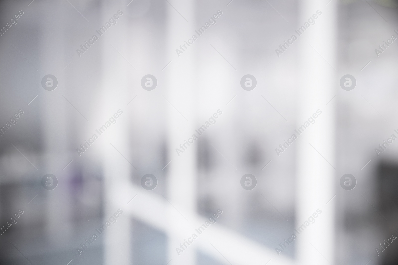 Image of Office interior. Blurred view of comfortable workspace