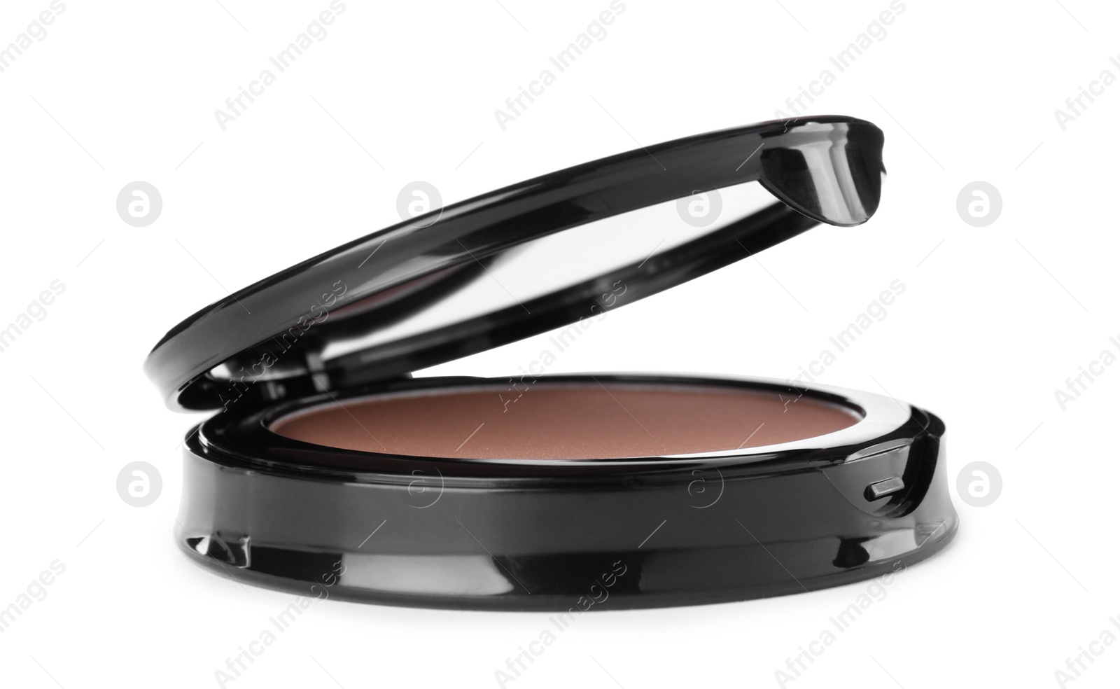 Photo of Face powder isolated on white. Makeup product