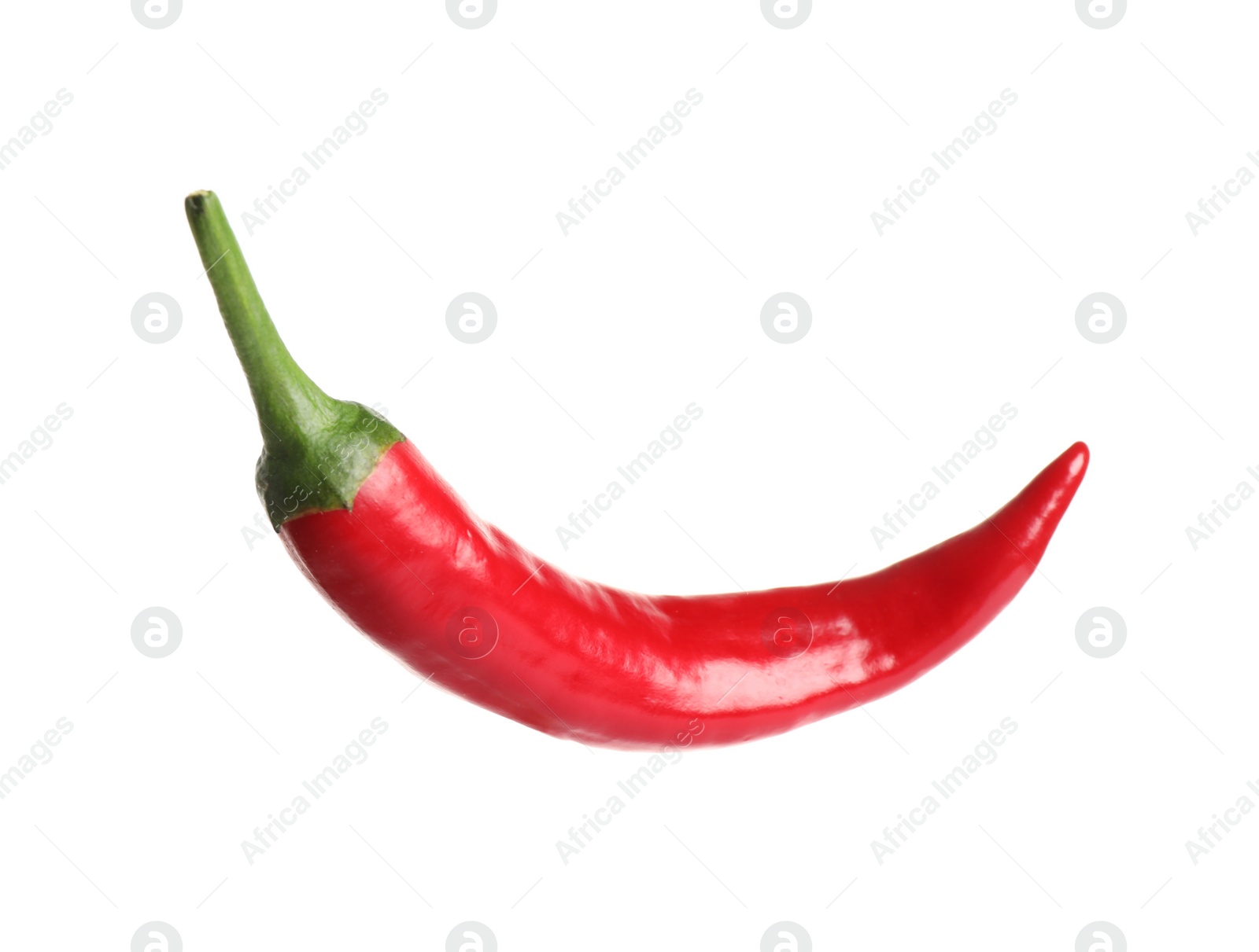 Photo of Red hot chili pepper isolated on white