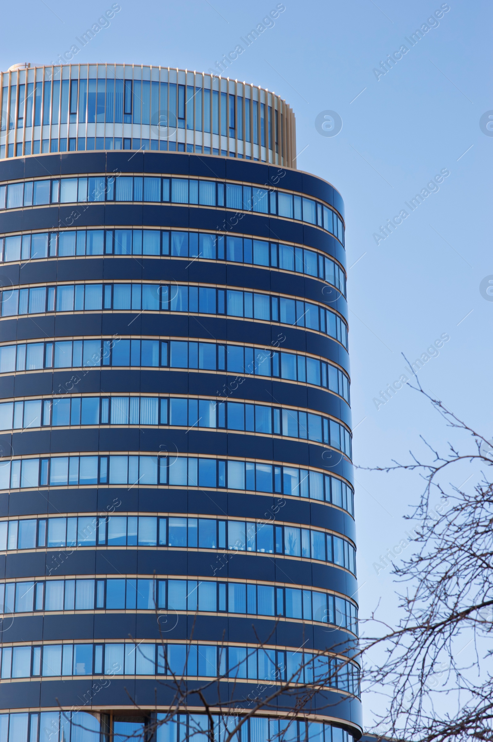 Photo of Beautiful view of modern building on sunny day