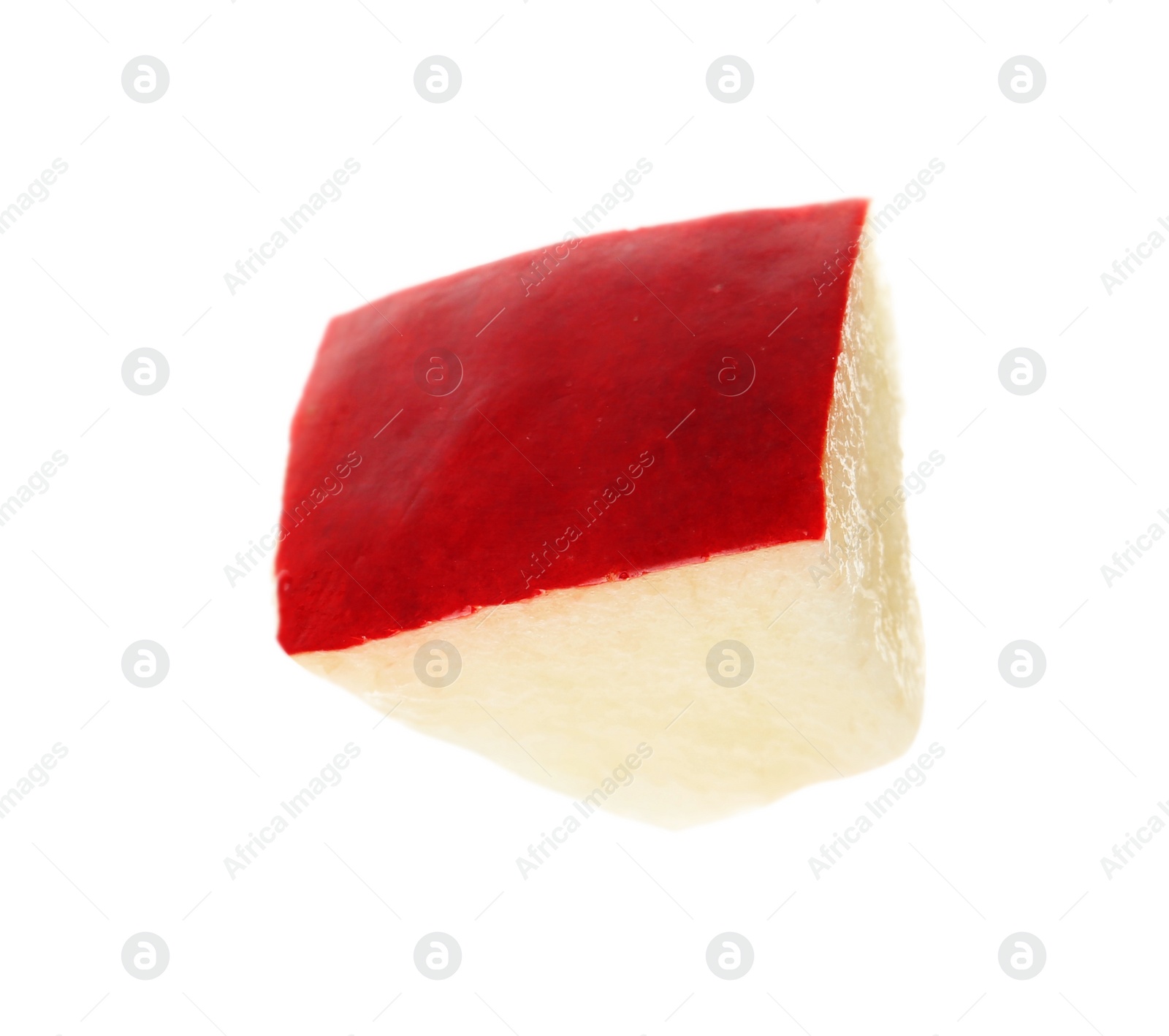 Photo of Slice of fresh apple on white background