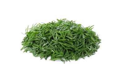 Photo of Pile of fresh dill isolated on white