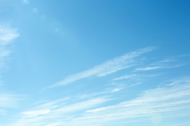 Photo of View of beautiful blue sky with clouds