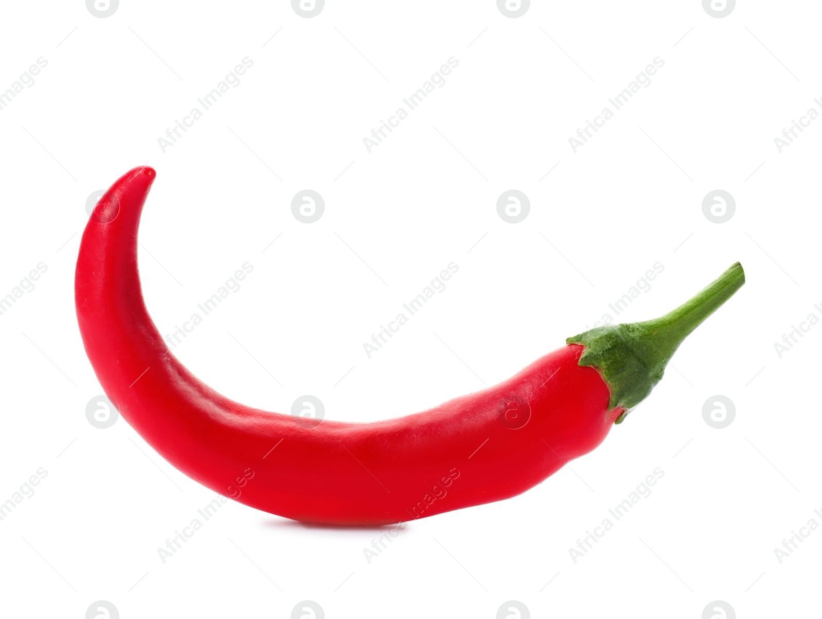 Photo of Red hot chili pepper on white background