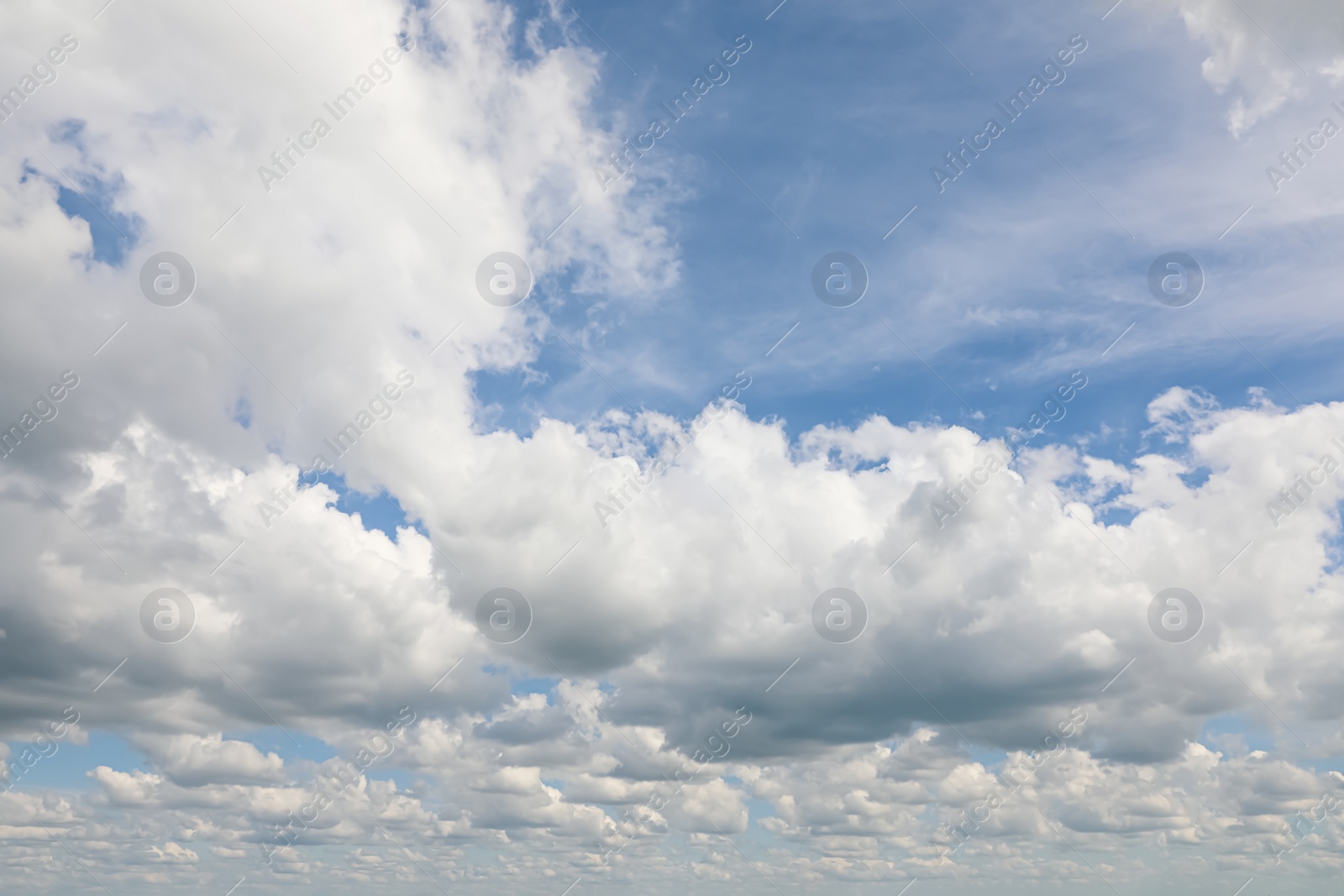 Photo of Beautiful blue sky with white clouds outdoors