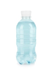 Bottle of drinking water on white background