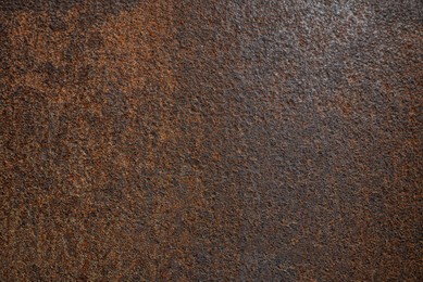 Texture of old iron surface as background, top view