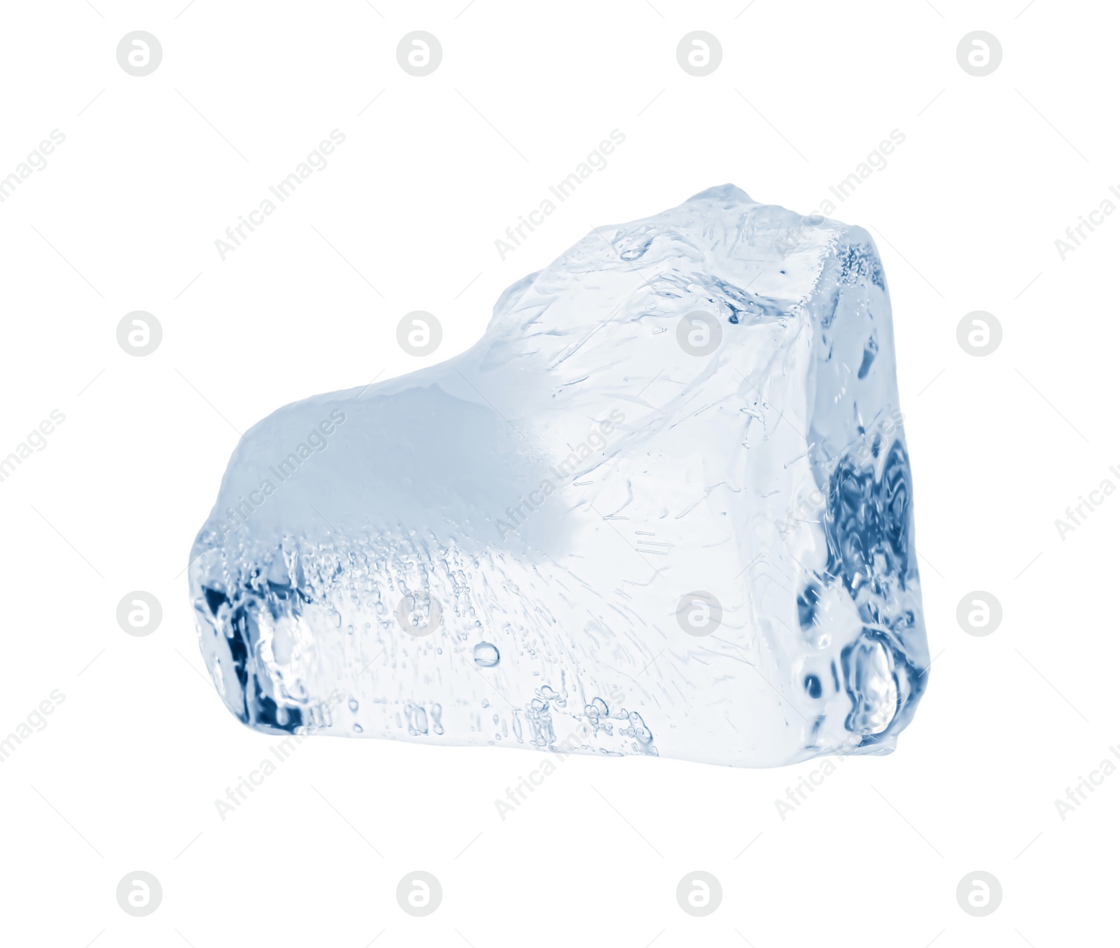 Photo of Piece of clear ice isolated on white