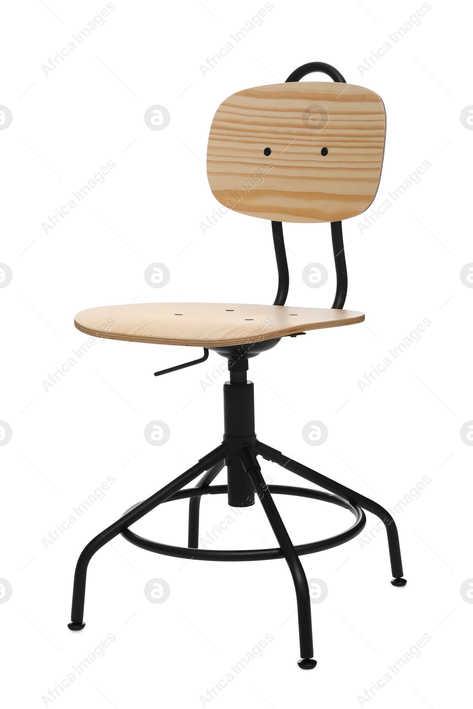 Photo of Stylish chair on white background. Interior element