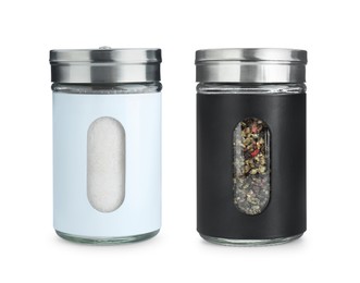 Salt and pepper shakers isolated on white