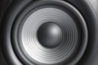 Photo of One sound speaker as background, closeup view
