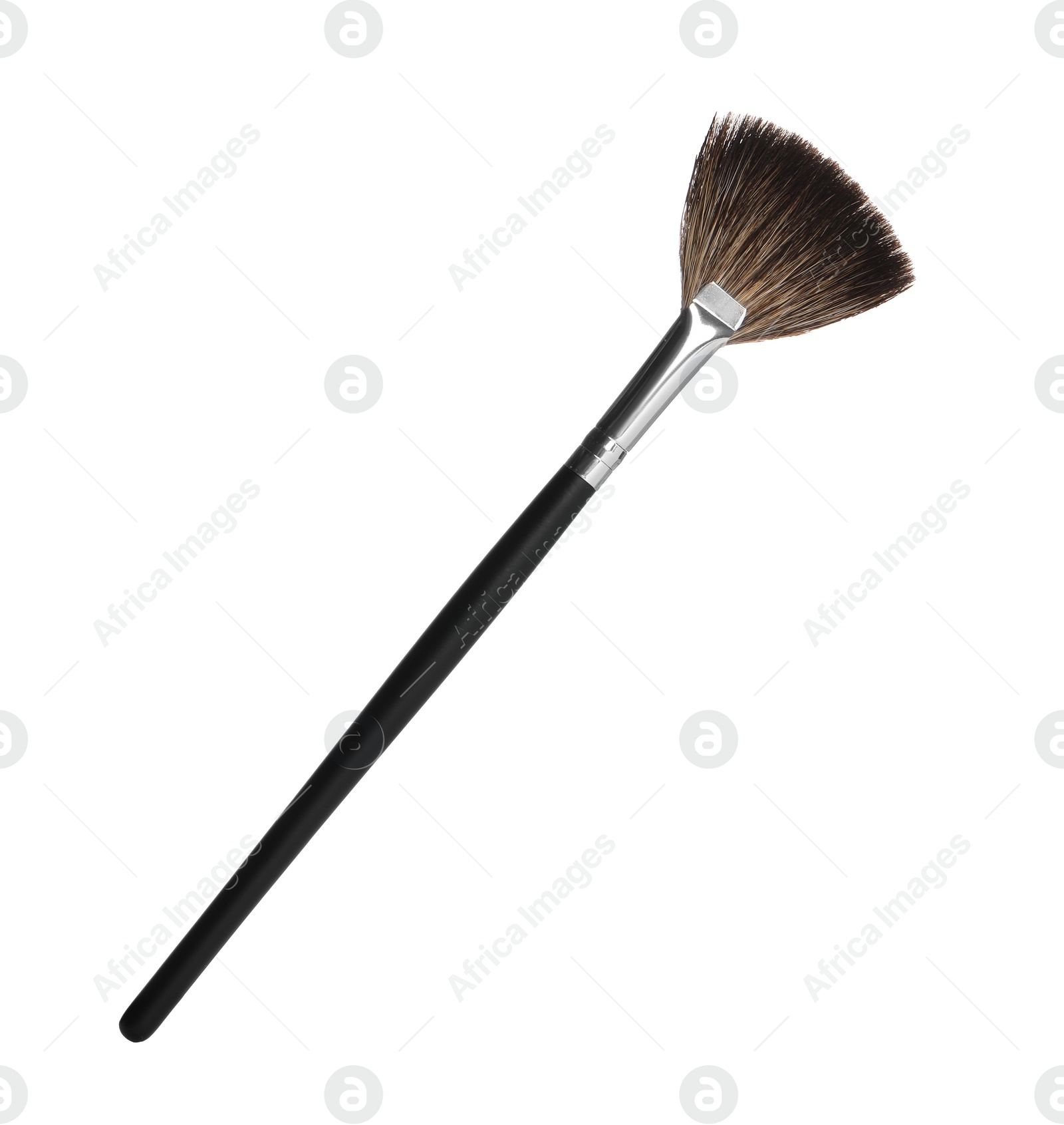 Photo of One stylish makeup brush isolated on white