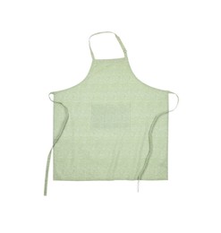 Clean kitchen apron with pattern isolated on white