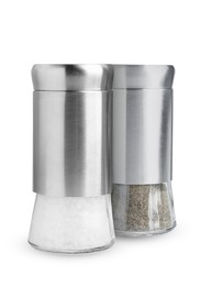 Salt and pepper shakers isolated on white