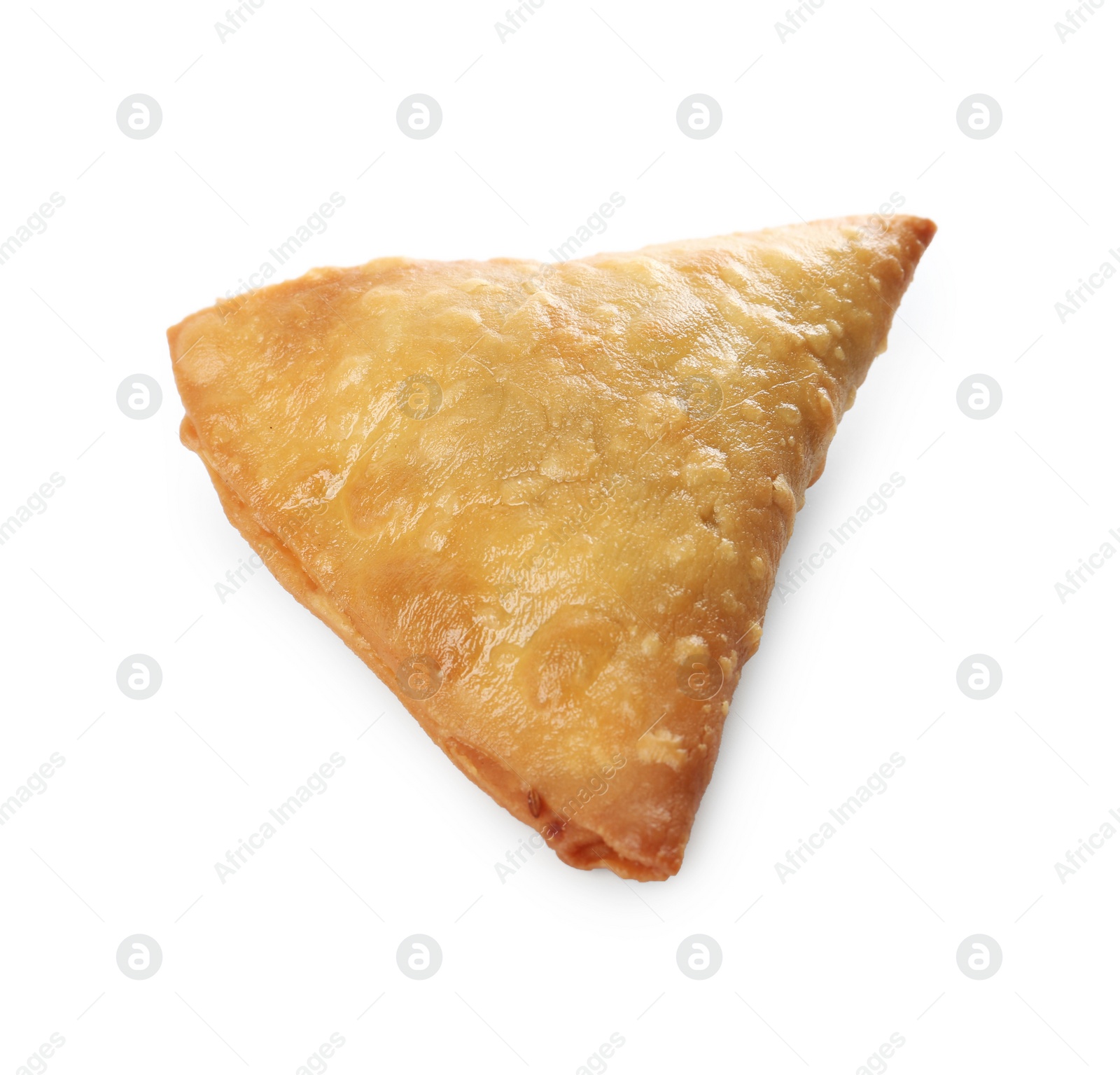 Photo of Fresh delicious crispy samosa isolated on white