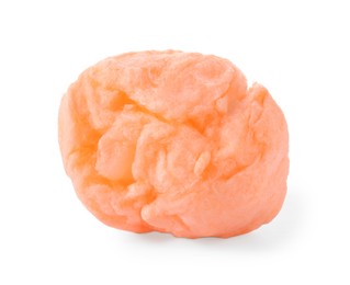 Photo of Sweet orange cotton candy isolated on white