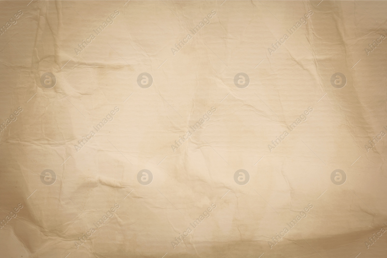 Image of Crumpled old paper as background. Texture of parchment