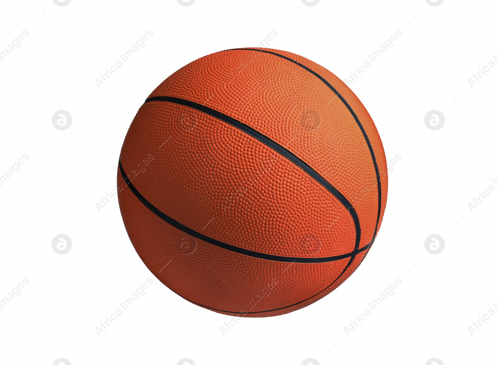 Photo of New orange basketball ball isolated on white