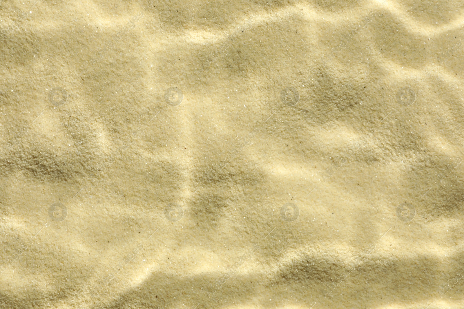 Photo of Sand under water as background, top view