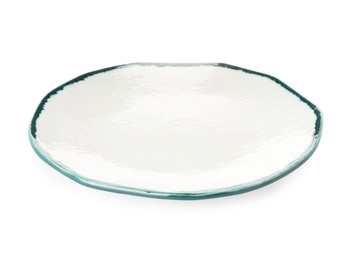 Photo of Empty clean ceramic plate isolated on white