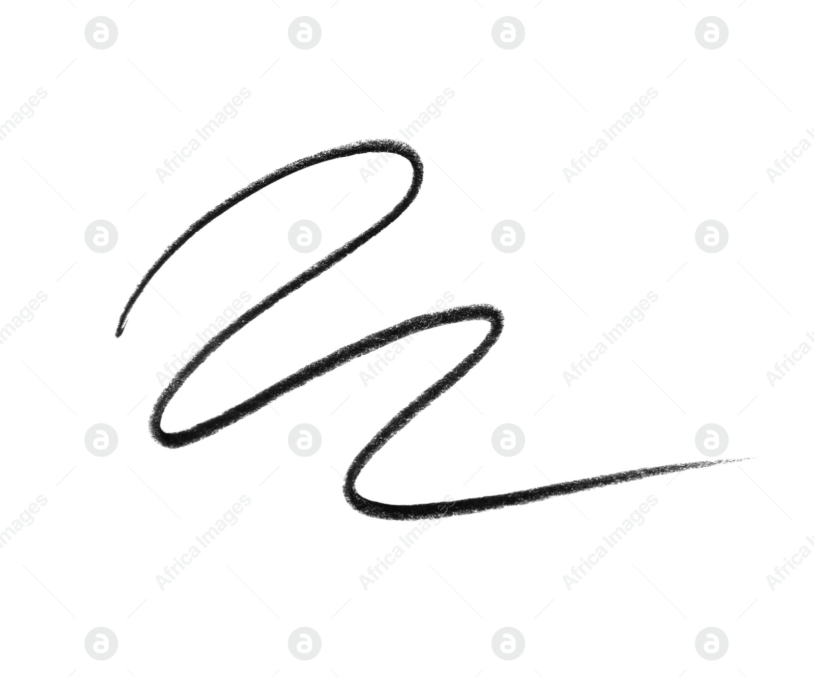 Photo of Hand drawn pencil scribble on white background, top view