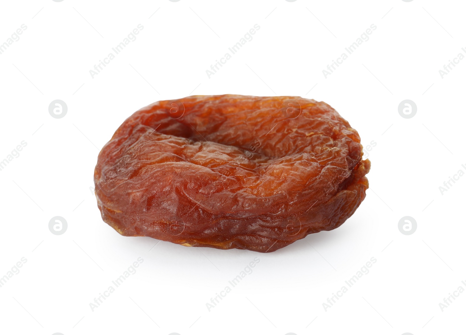 Photo of Tasty dried apricot isolated on white. Healthy snack