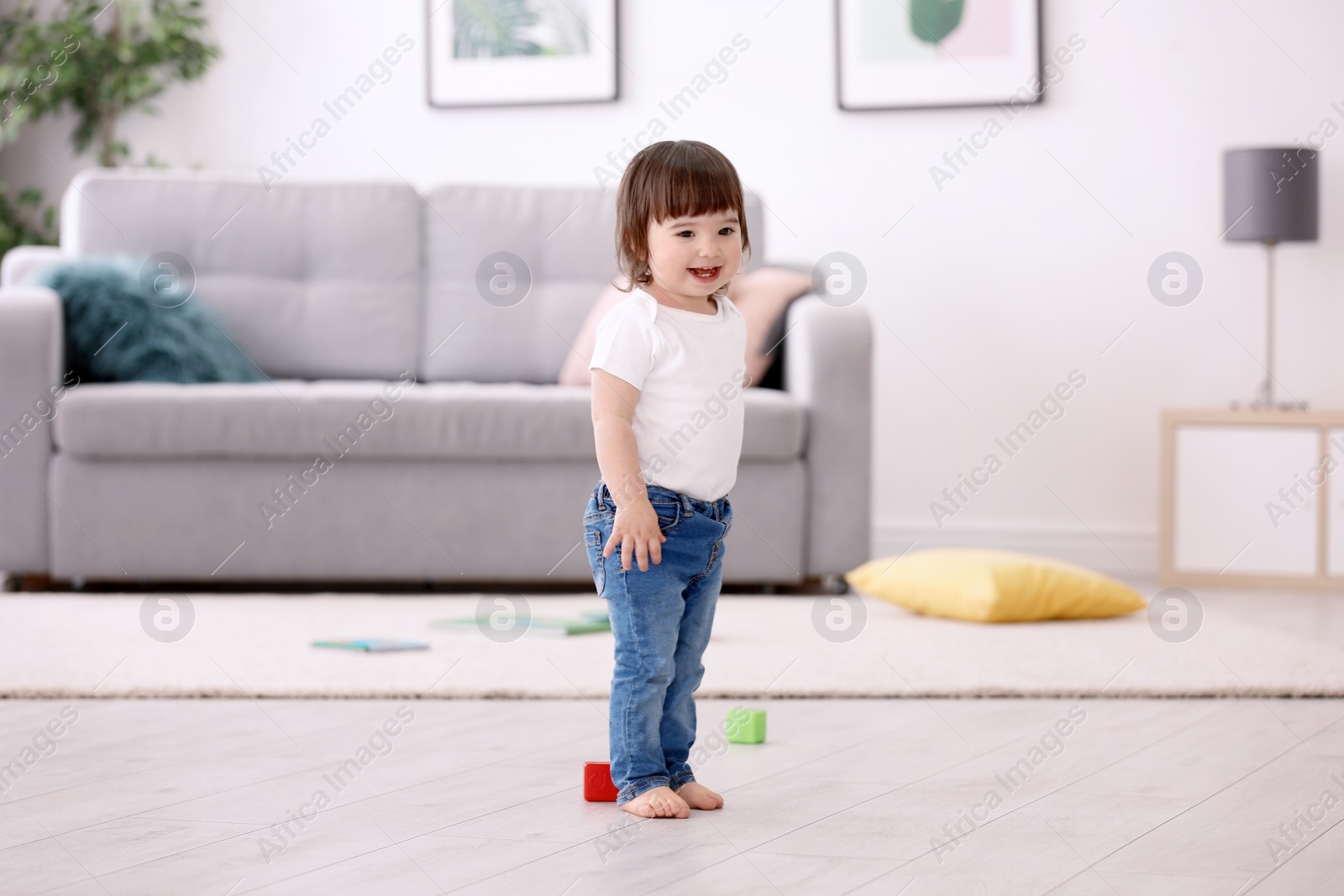 Photo of Cute baby girl at home