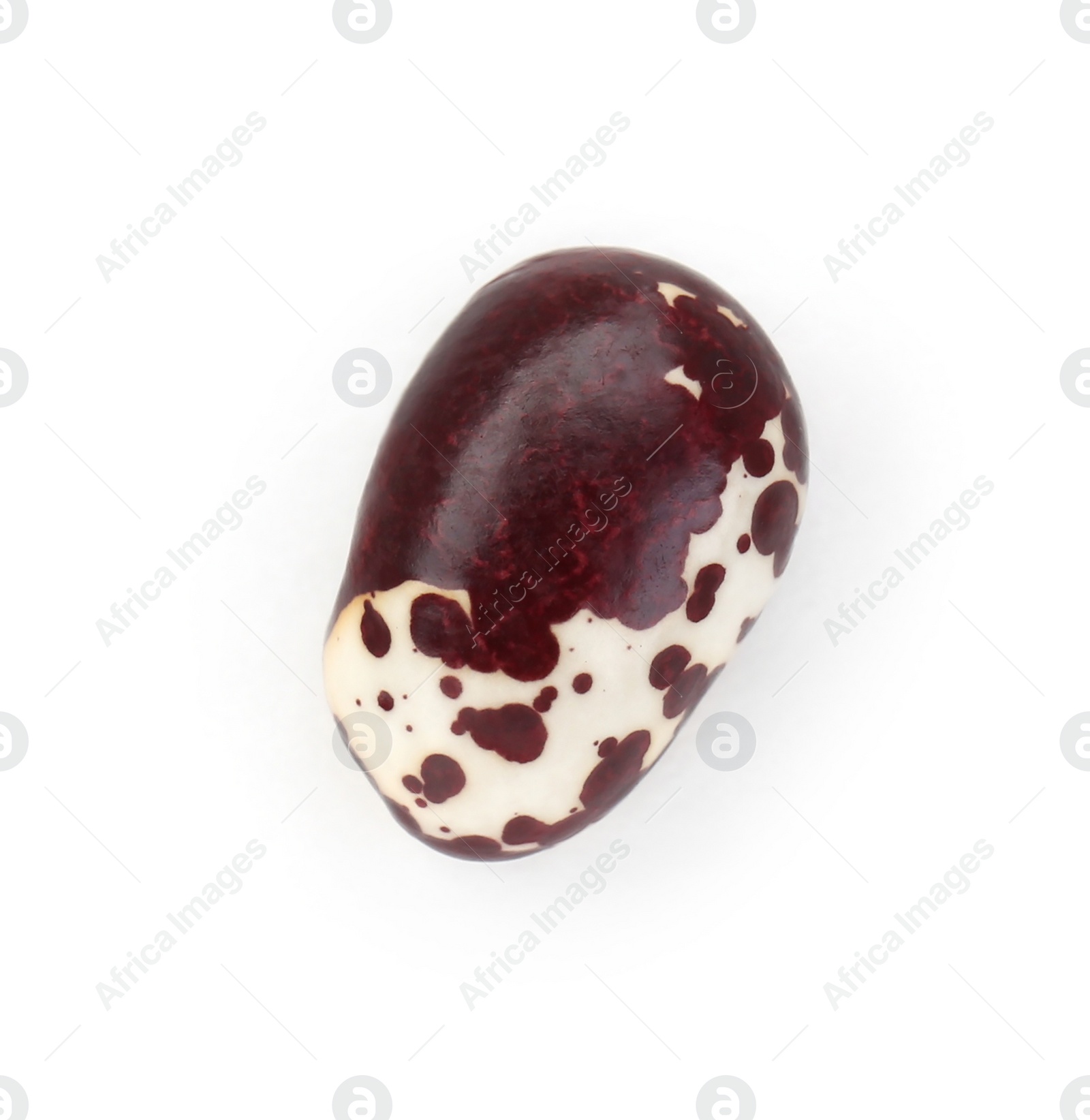 Photo of Dry kidney bean isolated on white, top view