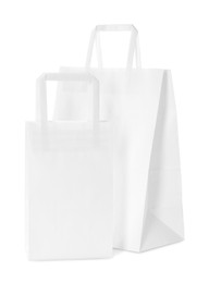 Photo of Two new paper bags isolated on white