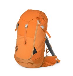 Image of Hiking backpack isolated on white. Camping tourism