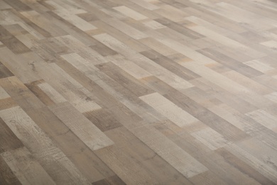 Clean wooden laminate as background. Floor covering