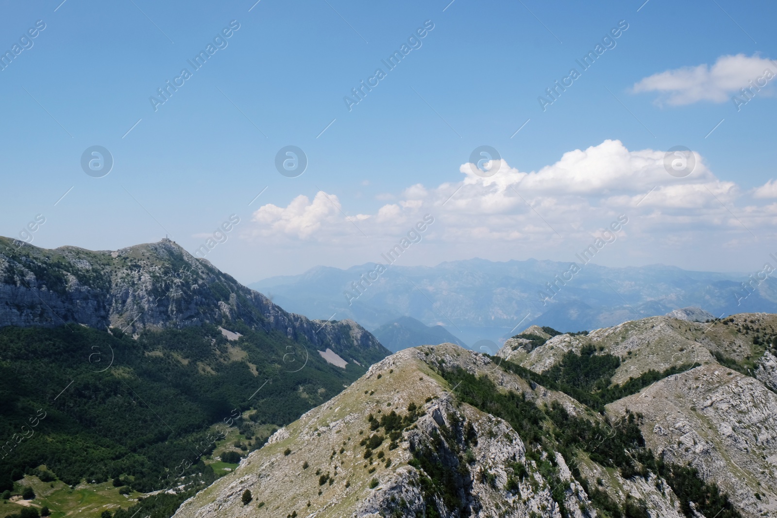 Photo of Picturesque view of beautiful mountains on sunny day