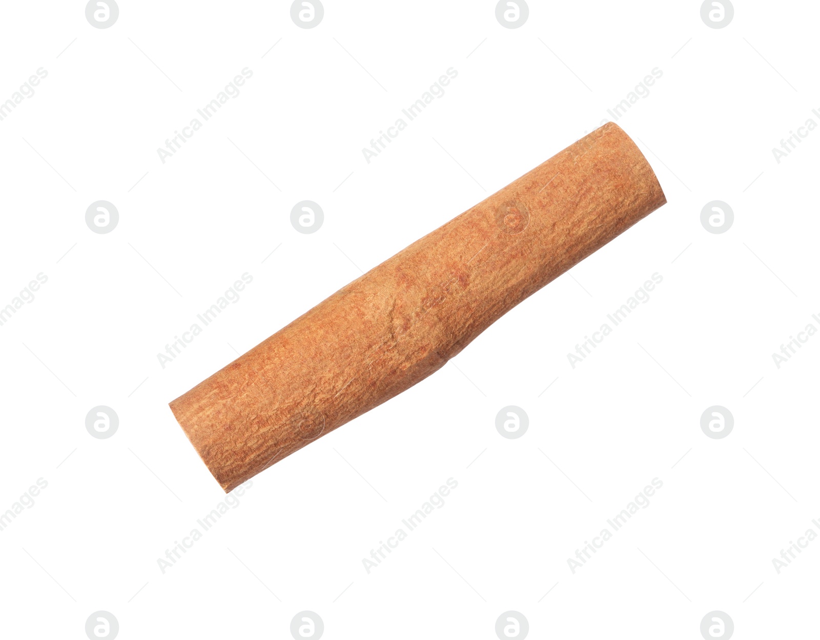 Photo of One aromatic cinnamon stick isolated on white