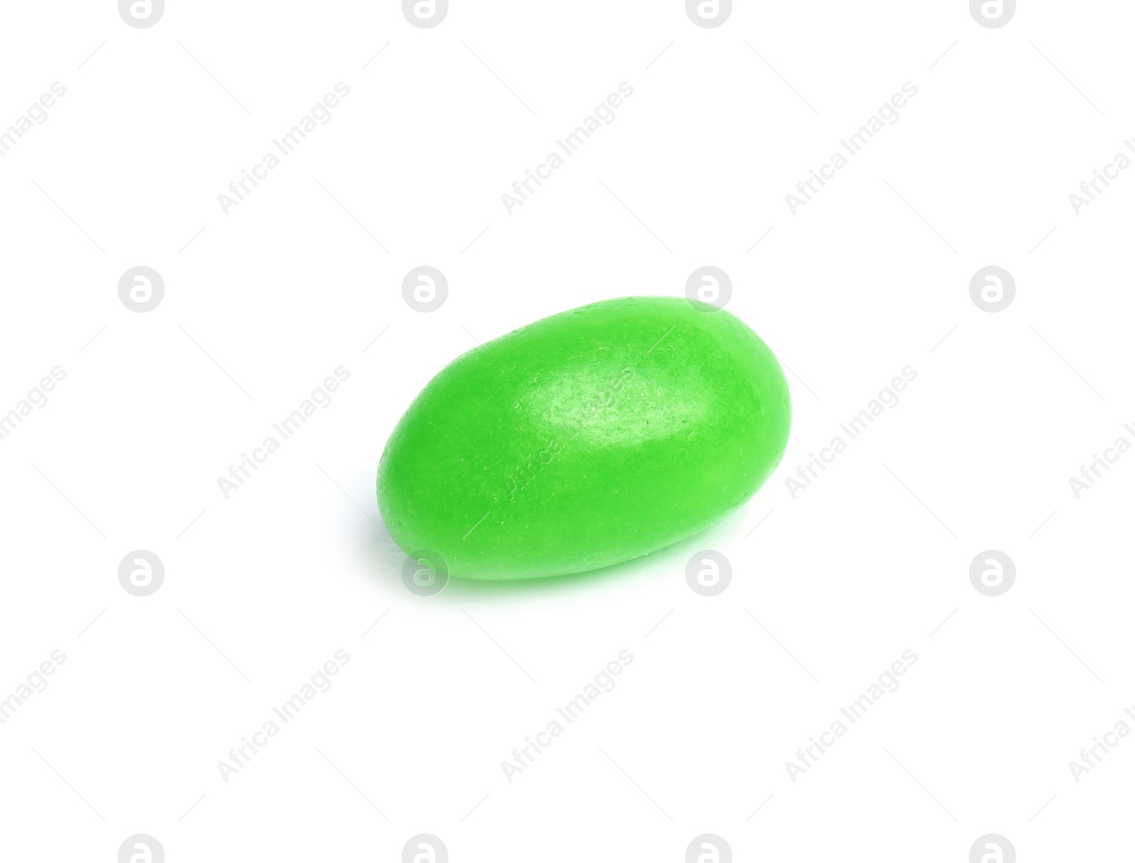 Photo of Delicious color jelly bean isolated on white