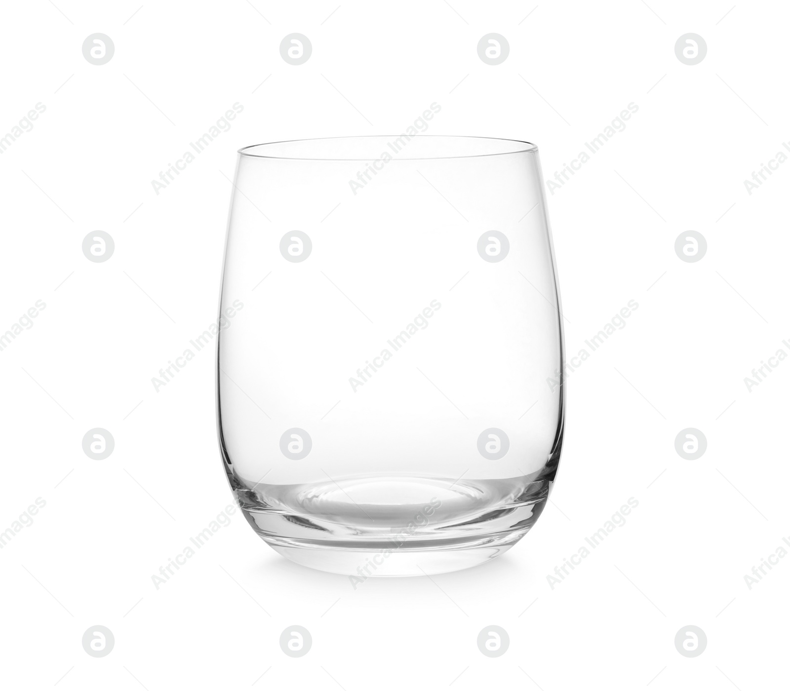 Photo of New clean empty glass isolated on white