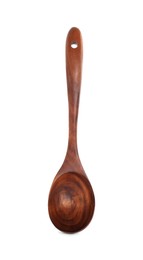 Wooden spoon isolated on white. Kitchen utensil