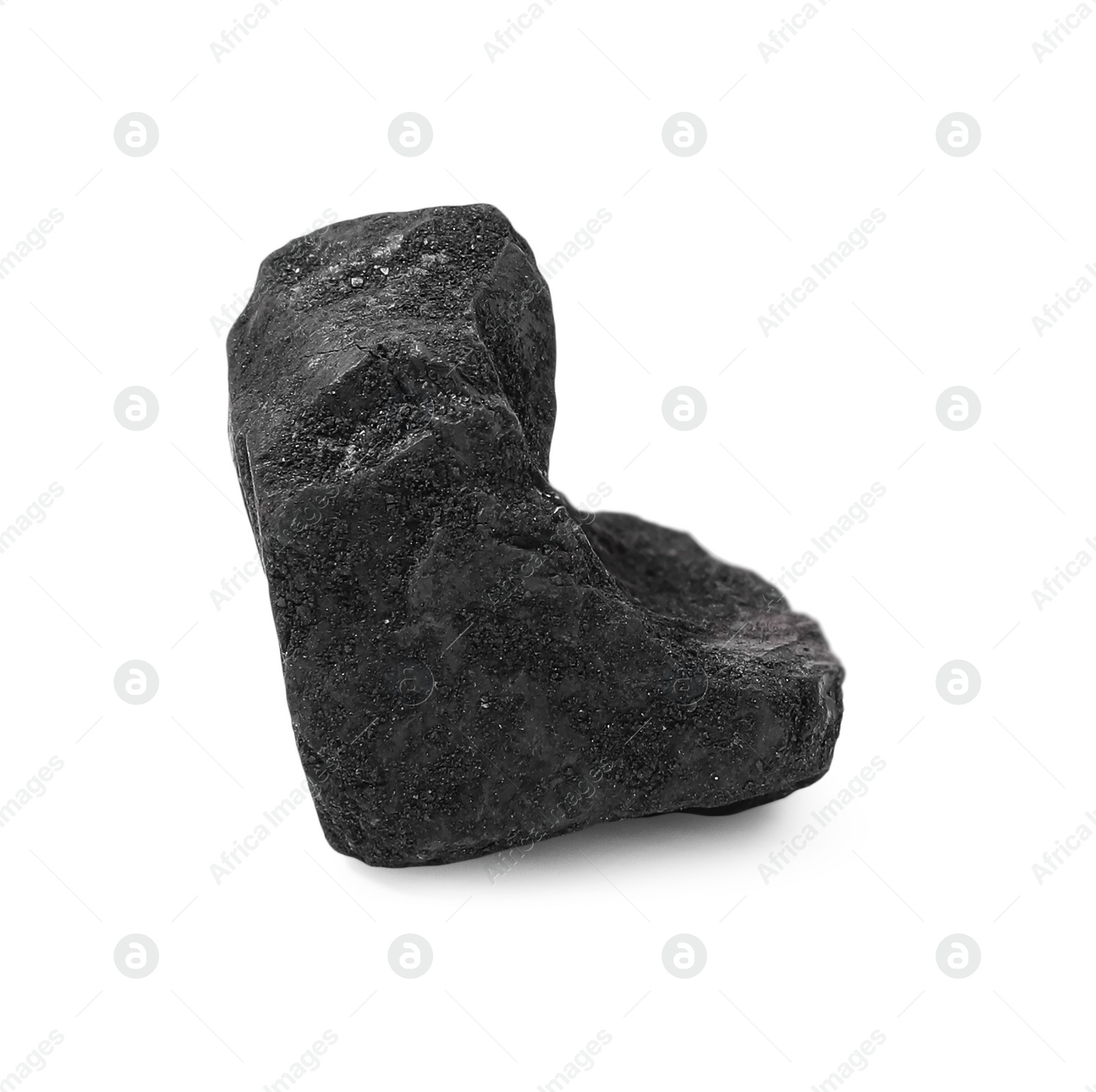 Photo of Piece of black coal isolated on white