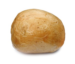 Photo of Tasty whole baked potato isolated on white