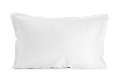 Photo of One new soft pillow isolated on white