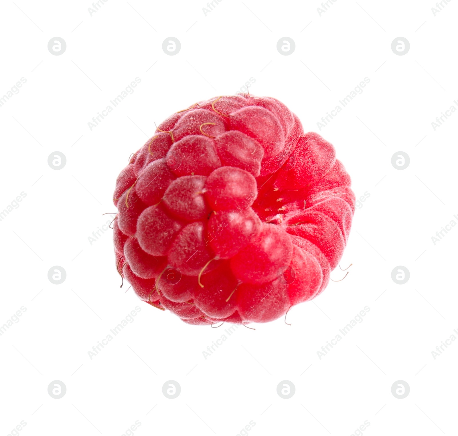 Photo of Tasty fresh ripe raspberry isolated on white