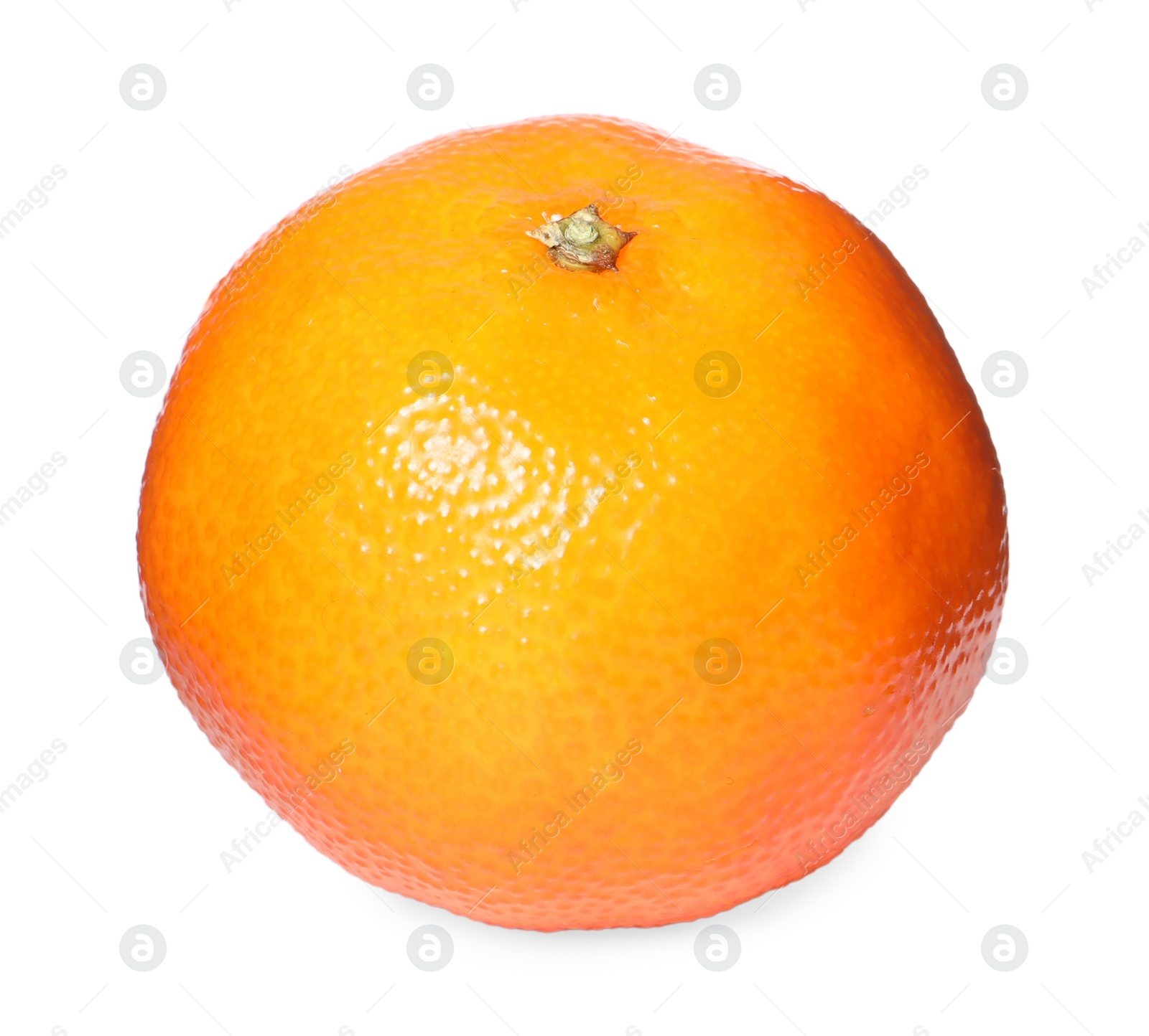 Photo of Fresh ripe juicy tangerine isolated on white