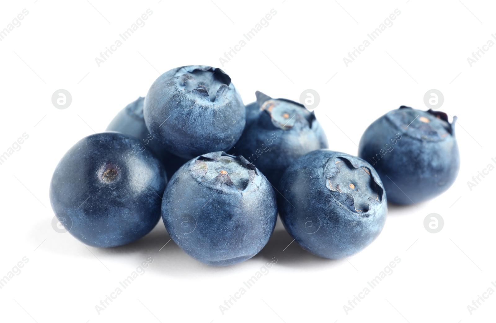 Photo of Fresh raw tasty blueberries isolated on white