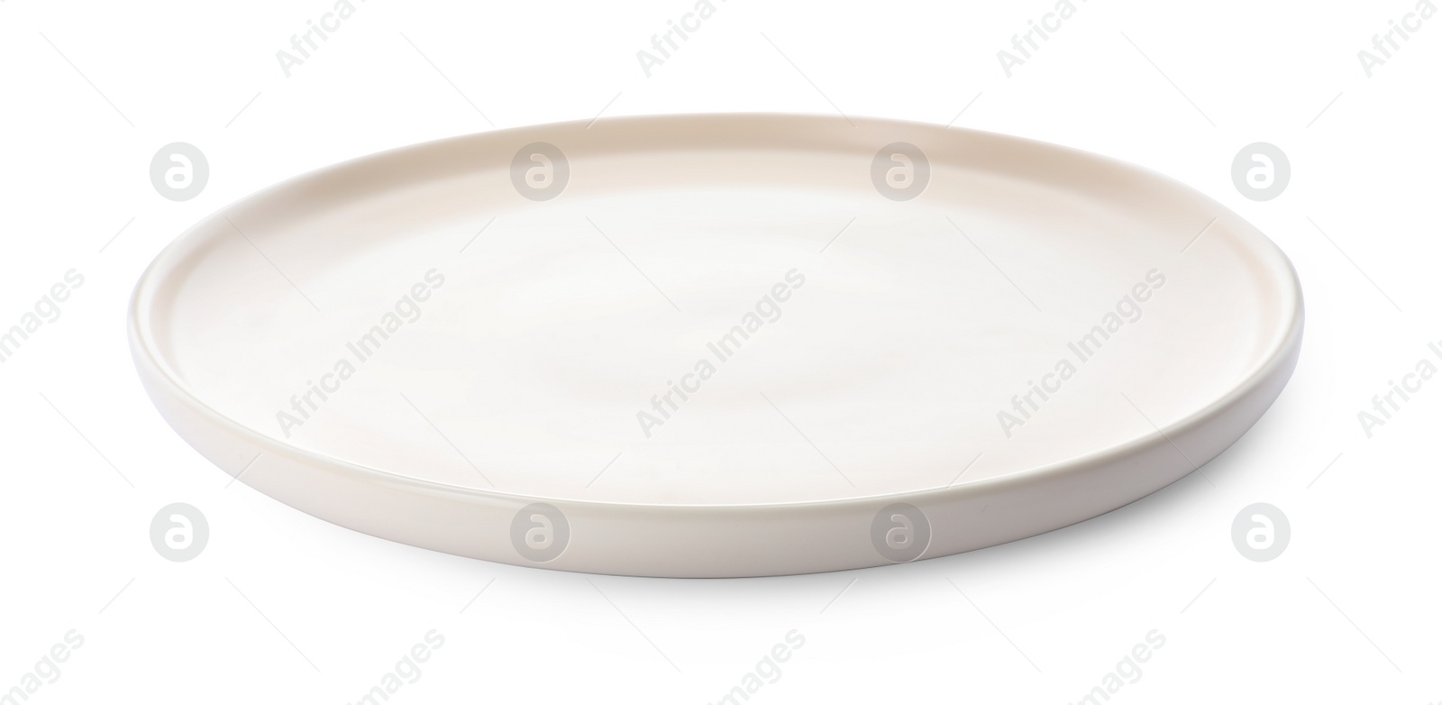 Photo of Clean empty ceramic plate isolated on white