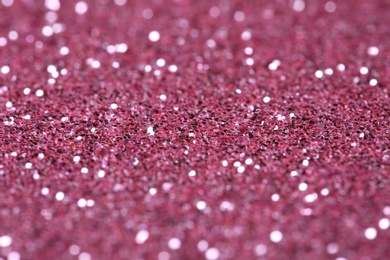 Photo of Pink glitter with bokeh effect as background