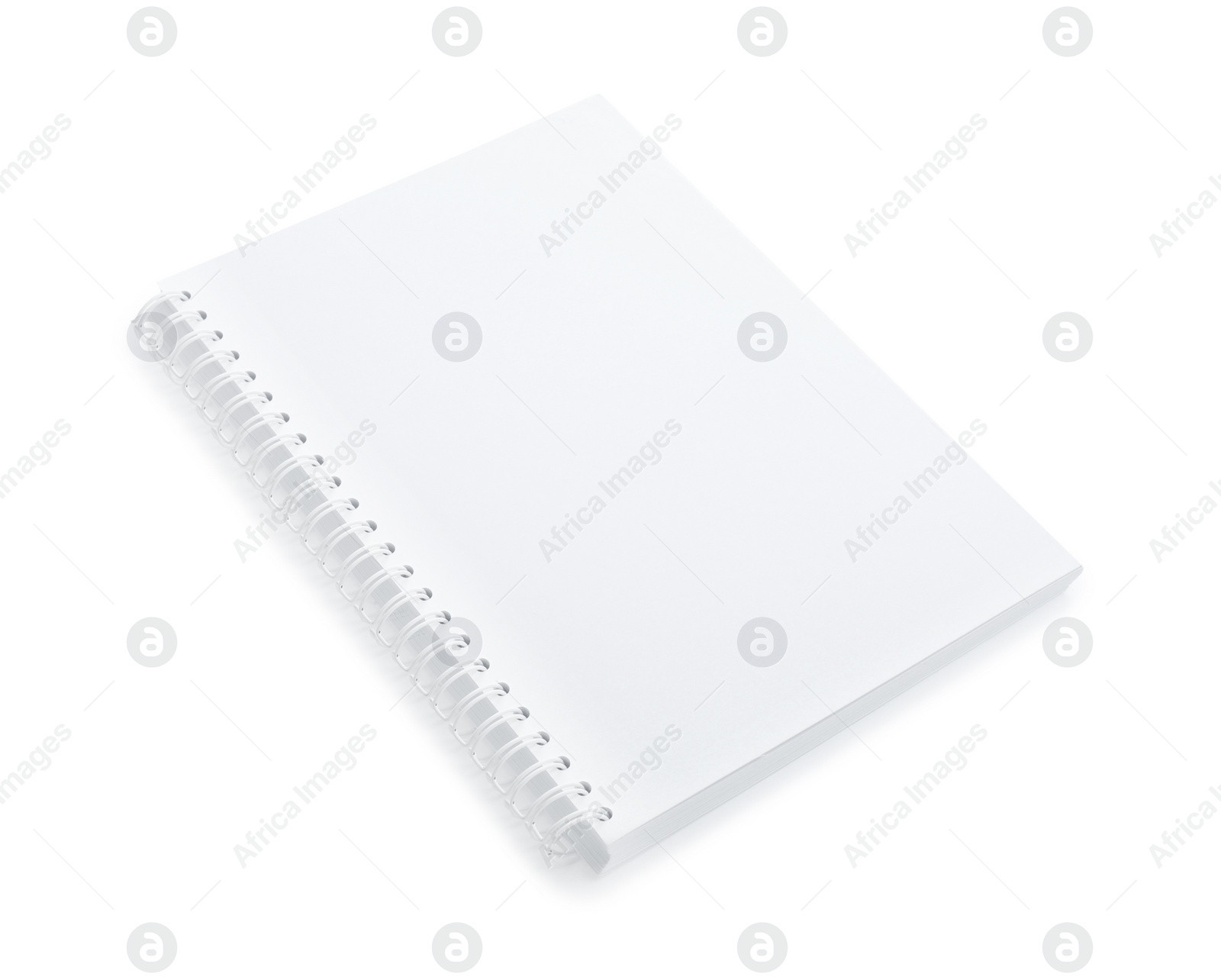 Photo of Blank paper brochure isolated on white. Mockup for design