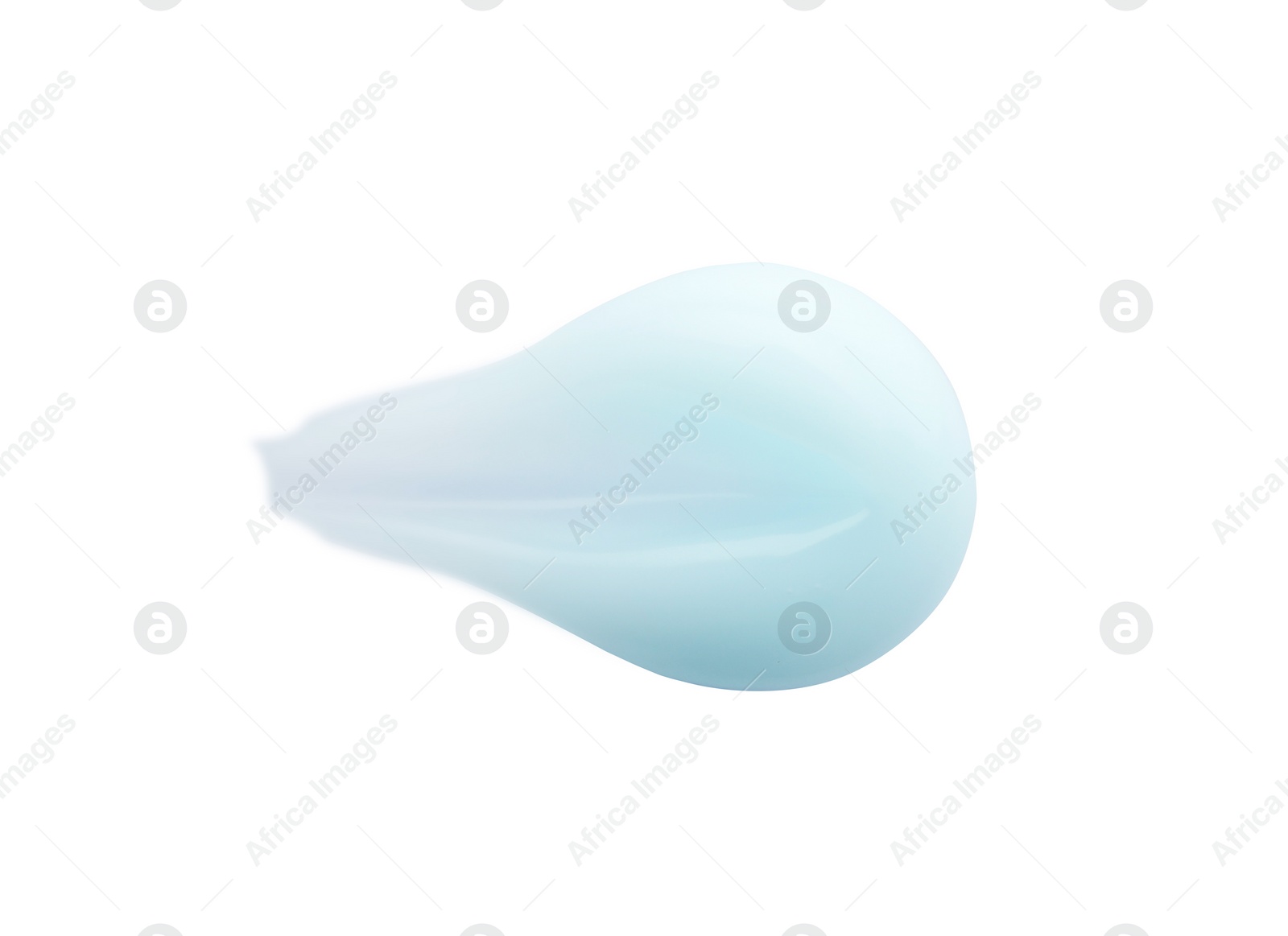 Photo of Sample of cosmetic gel isolated on white, top view