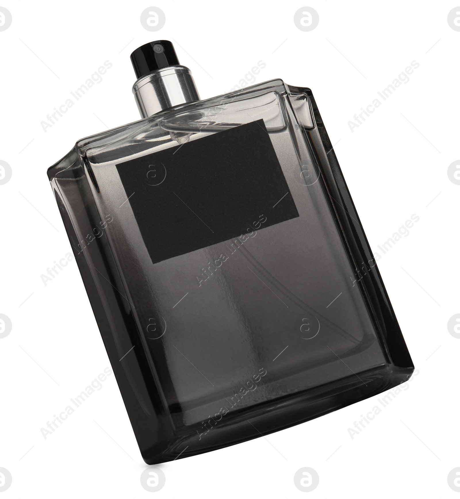 Photo of Luxury men's perfume in bottle isolated on white