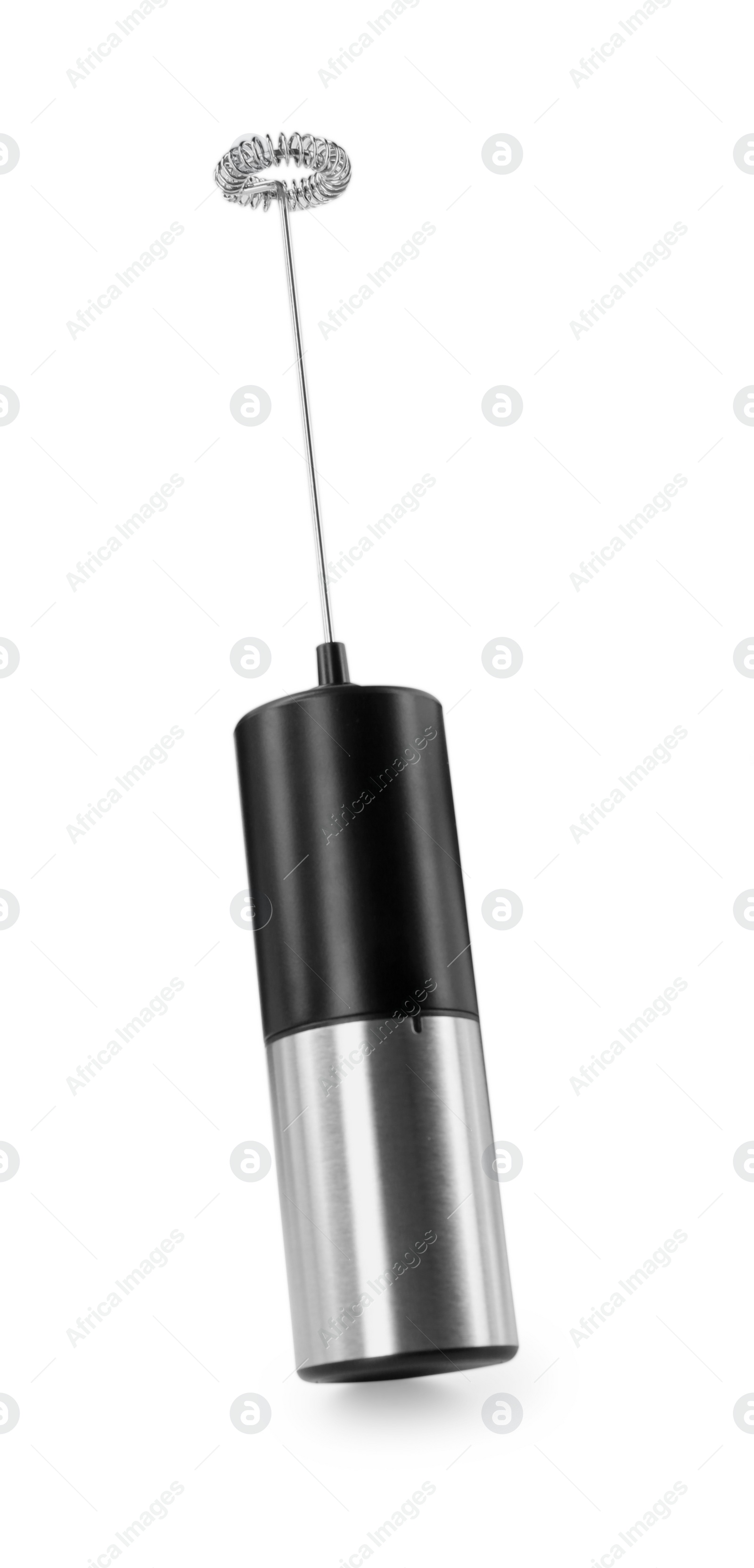 Photo of One milk frother wand isolated on white