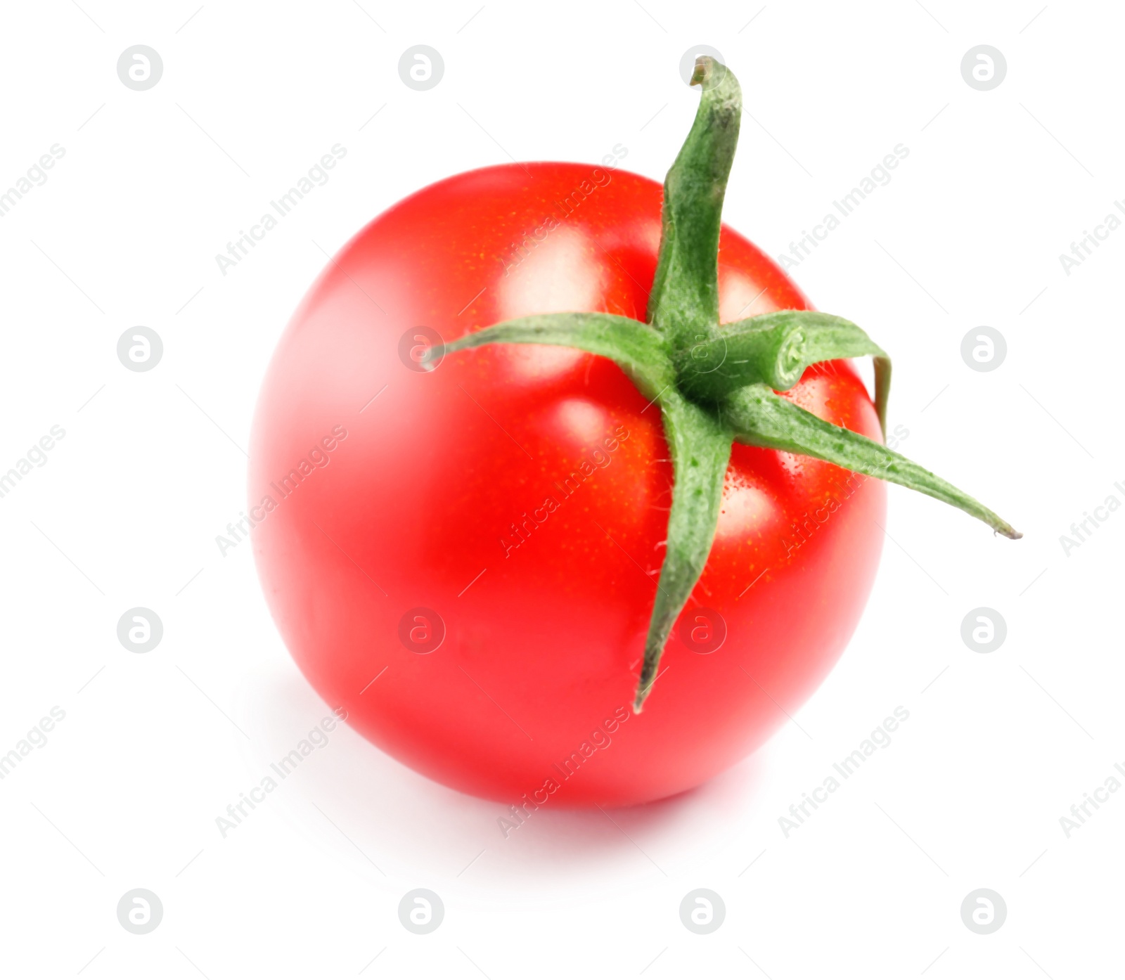 Photo of Fresh organic cherry tomato isolated on white