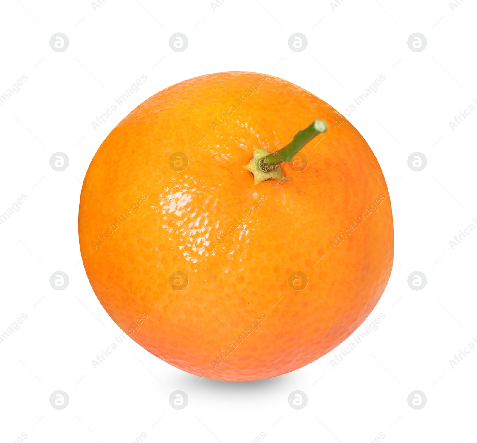 Photo of Fresh ripe juicy tangerine isolated on white